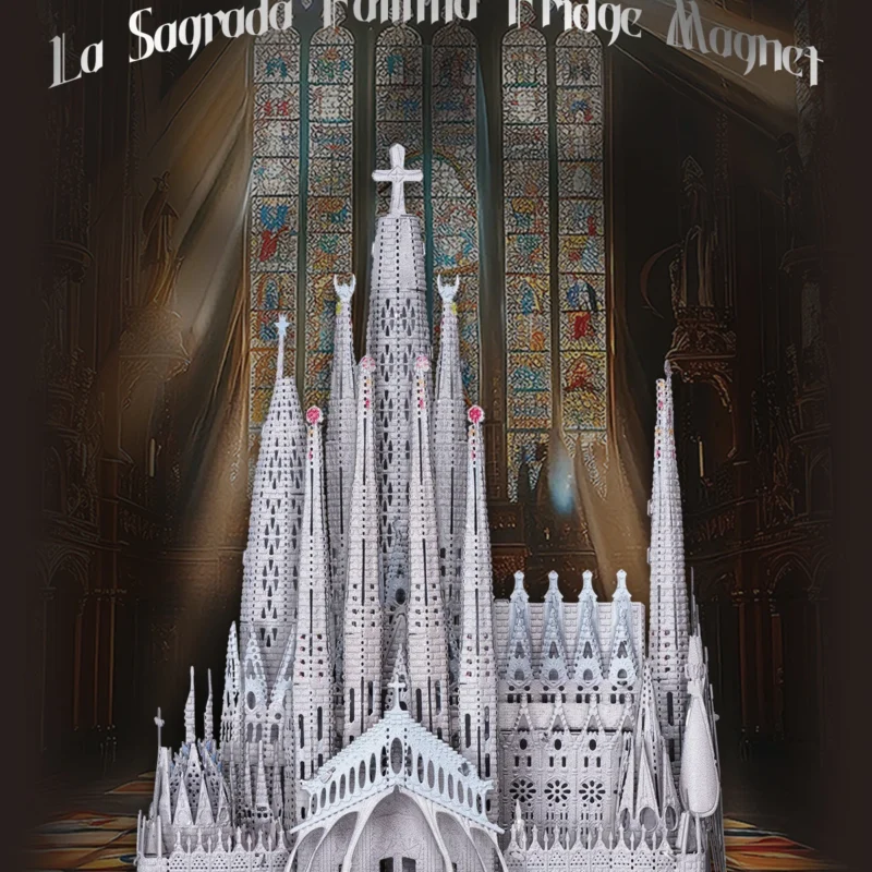 La Sagrada Familia 3D Metal Fridge Magnet Model Kit