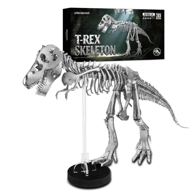 T-Rex Skeleton 3D Metal Dinosaur Model Kit