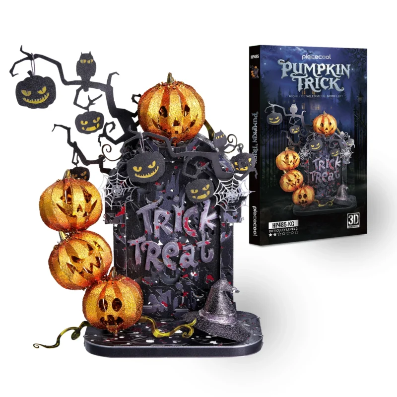 Pumpkin Trick 3D Metal Puzzle Model Kit