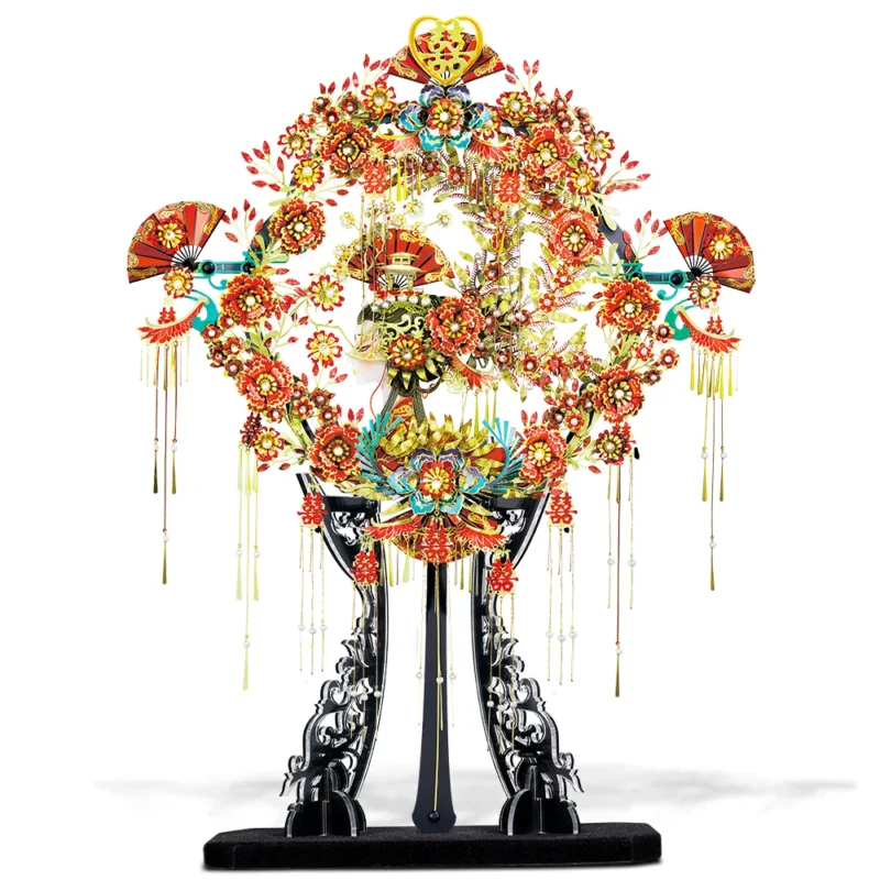 Chinese Wedding Fan 3D Metal Model Kit – 510 Pieces