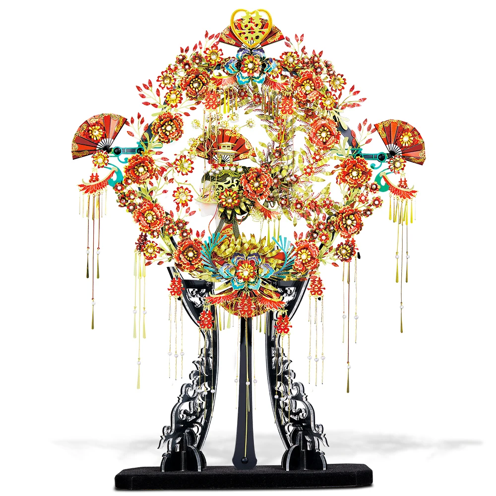 Chinese Wedding Fan 3D Metal Model Kit – 510 Pieces