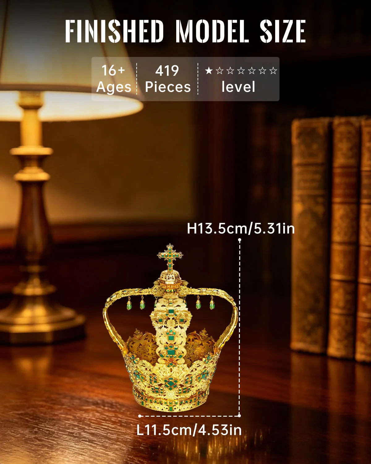Crown of the Andes 3D Metal Puzzle Model Kit - Image 4
