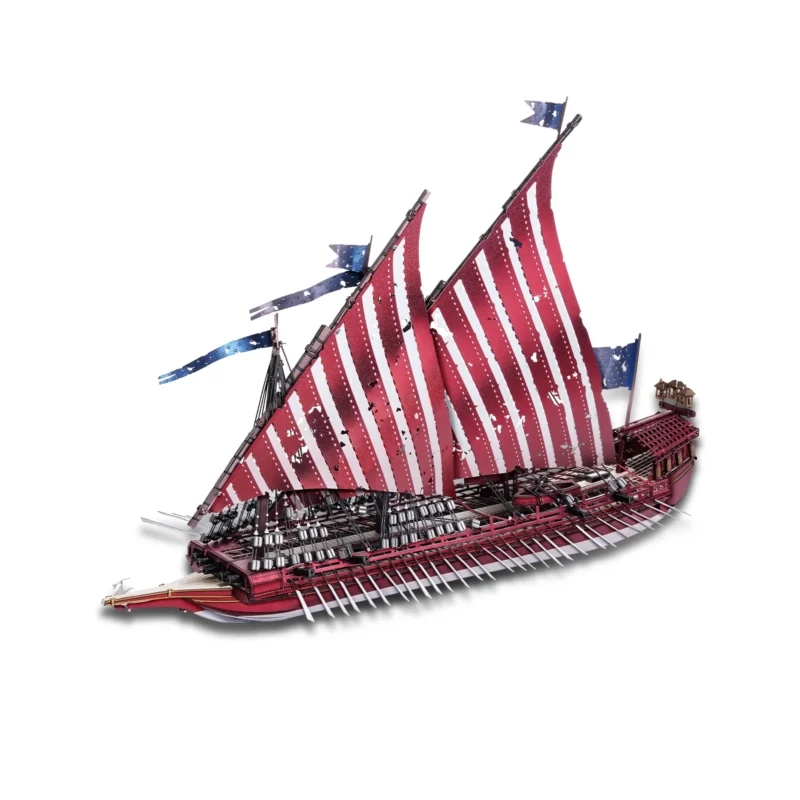 War Galley Ship 3D Metal Model Kit